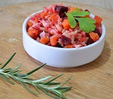 Arroz Integral com Cenoura e Beterraba